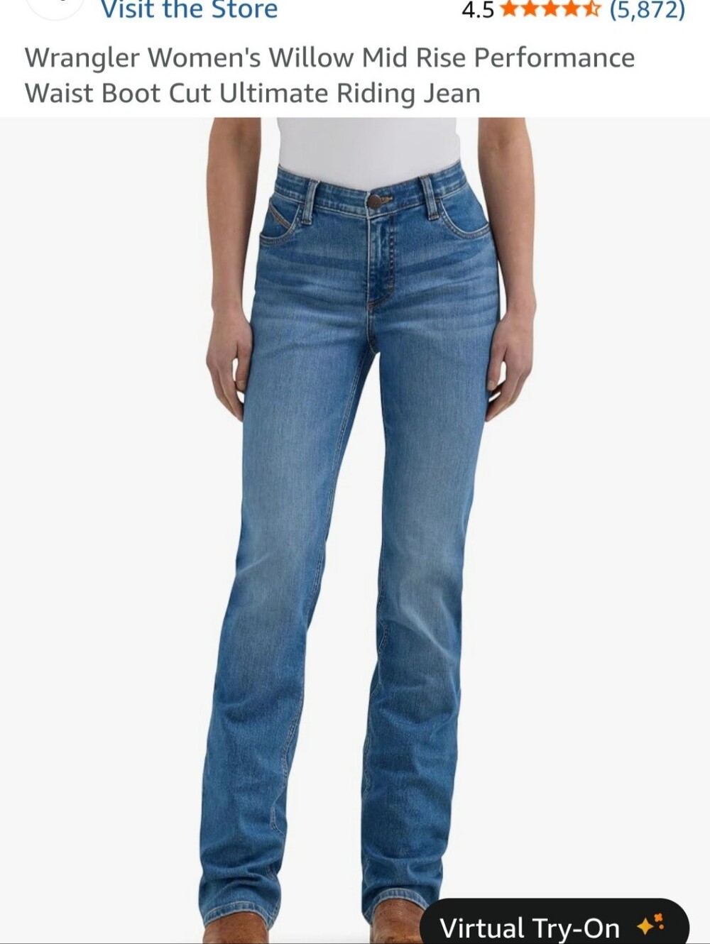 Wrangler Women's Medium Blue Boot Cut Jeans